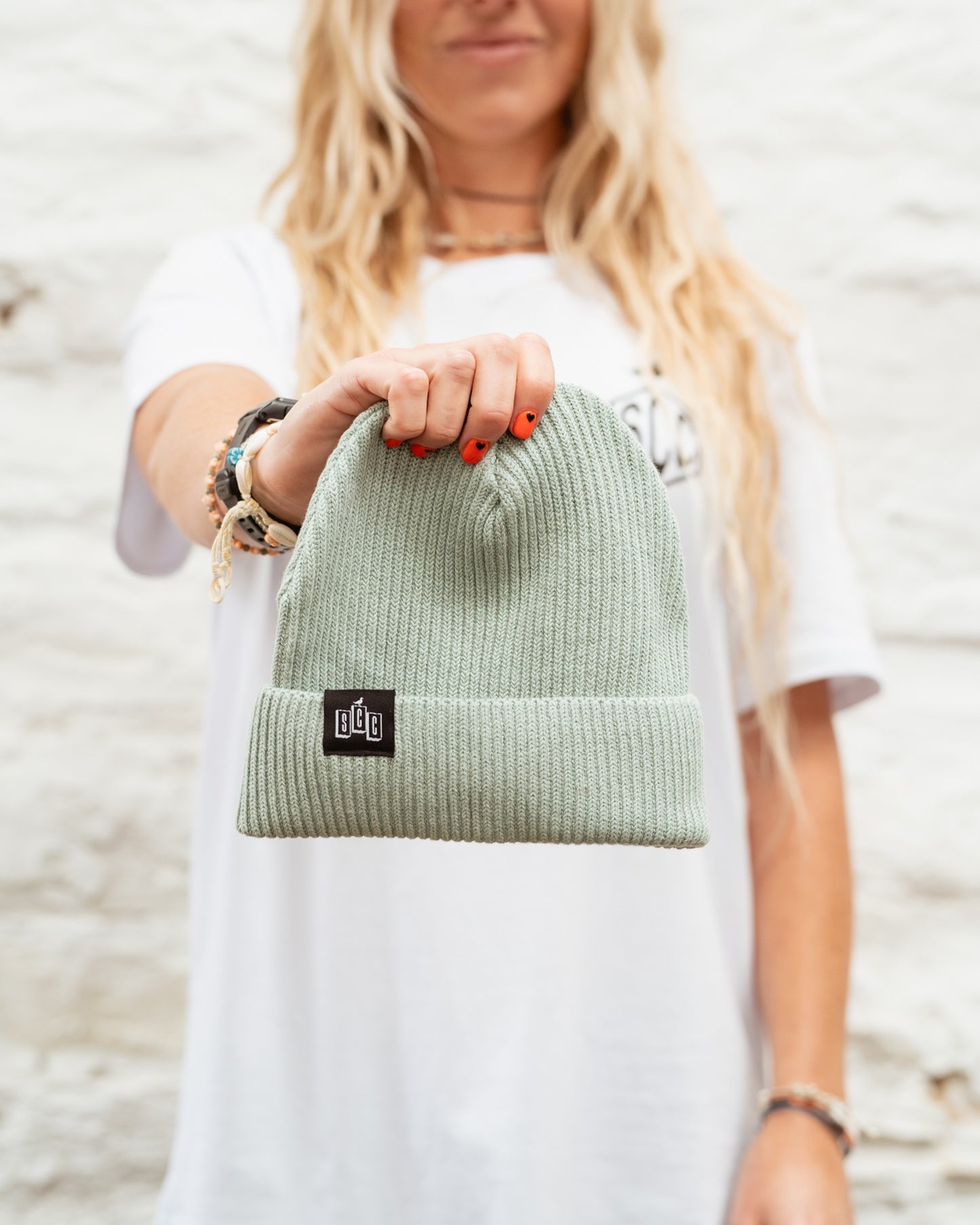 Seafarer Organic Beanie - Aloe