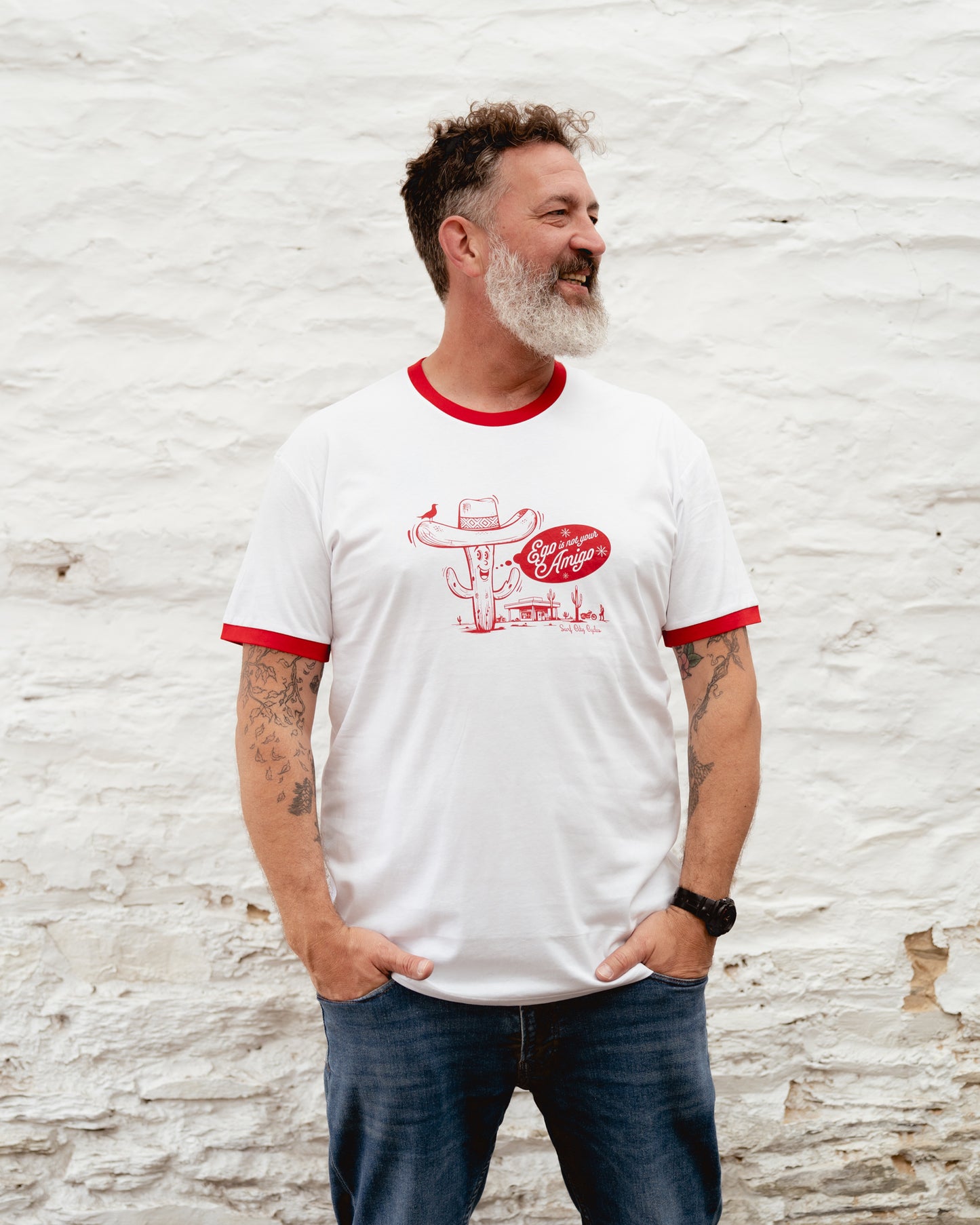 Ego Is Not Your Amigo — 80’s Ringer Tee